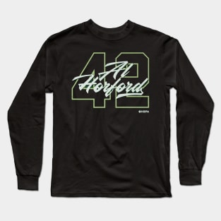 Al Horford Boston Number Script Long Sleeve T-Shirt